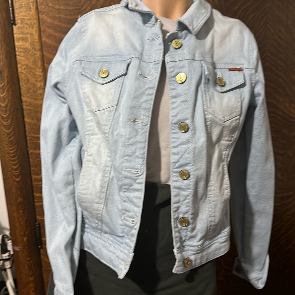 Isaac Mizrahi denim, Jean jacket, light blue